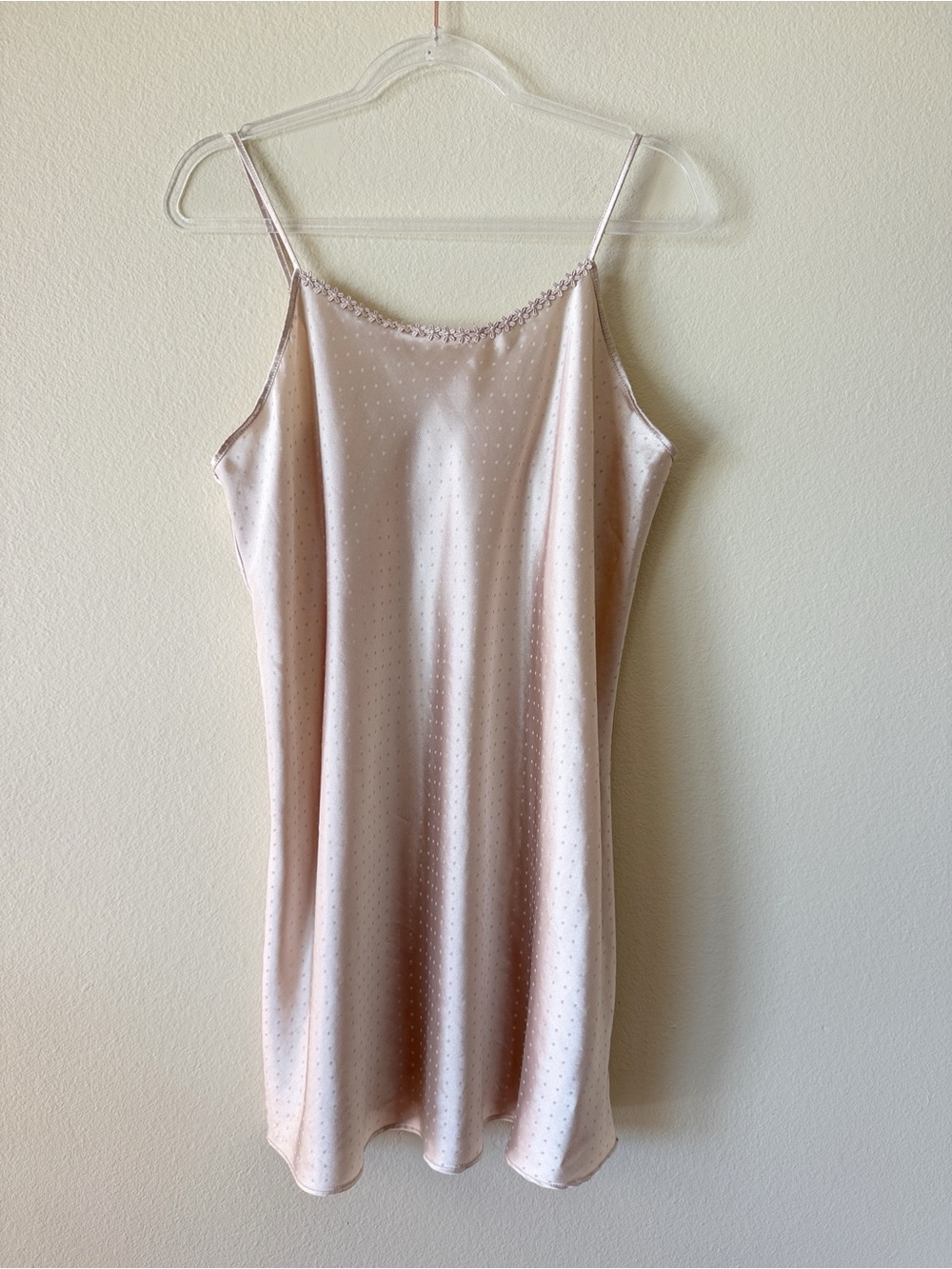 Flora by Flora Nikrooz Satin Swiss Dot Cami Slip Dress